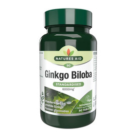 Natures Aid Ginkgo Biloba 120mg - 90 Tablets