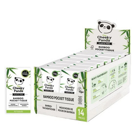 Cheeky Panda Plastic Free Pocket Tissues - 14 Pack