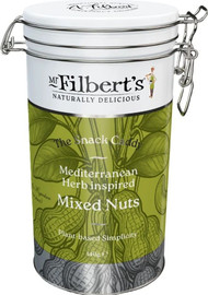Mr Filberts Mediterranean Herb Inspired Mixed Nuts Gift Tin Med - 140g