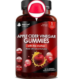 New Leaf Products Apple Cider Vinegar Gummy with Folic Acid & B12 - 30 Gummies