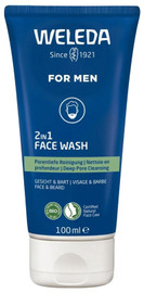 Weleda Men's 2 in 1 Face & Beard Wash Gel - 100ml
