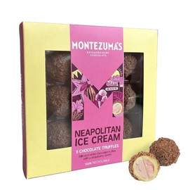 Montezumas Chocolate Neapolitan Ice Cream Milk & White Chocolate Truffles - 140g
