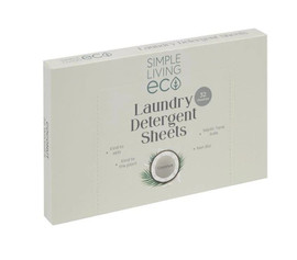 Simple Living Eco Laundry Sheets Coconut Scent - 32 Pack