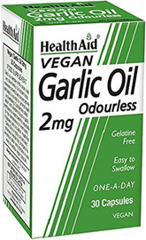 HealthAid Garlic Oil 2mg Odourless - 30 Veg Caps