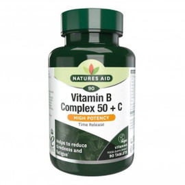 Natures Aid Vitamin B Complex 50 + C - 30 Tablets