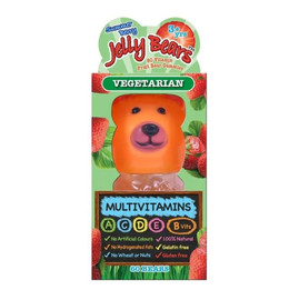 Jelly Bears Vitamin Fruit Bear Gummies Summer Berry - 60 Gummies