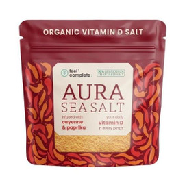 Feel Complete Aura Sea Salt Organic Cayenne & Paprika Vitamin D Celtic Salt - 80g