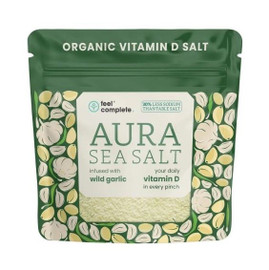 Feel Complete Aura Sea Salt Organic Wild Garlic Vitamin D Celtic Salt - 80g