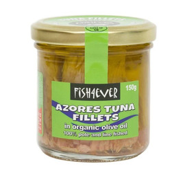 Fish4Ever Azores Tuna Fillets in Organic Olive Oil - 150g