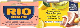 Rio Mare Tuna in Olive Oil Lemon & Black Pepper No Drain - Pack of 3 (65g each)