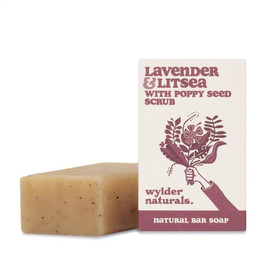Wylder Naturals Lavender & Litsea with Poppy Seeds Natural Soap - 120g