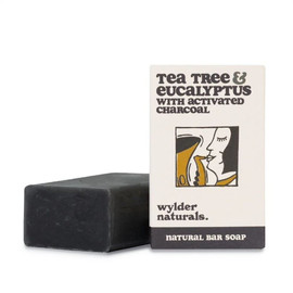 Wylder Naturals Tea Tree & Eucalyptus with Activated Charcoal Natural Soap - 120g
