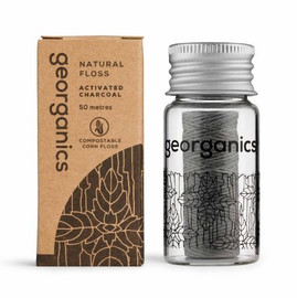 Georganics Dental Floss with Canister Charcoal - 50m
