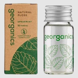 Georganics Dental Floss with Canister Peppermint - 50m