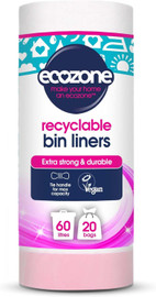 Ecozone Biodegradable Bin Liners 60L - 20 Bags