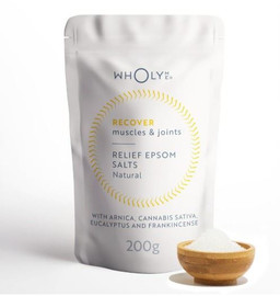WholyMe Natural Epsom Bath Salts For Muscles And Joints - 200g