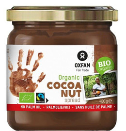 Oxfam Fair Trade Organic Hazelnut Cocoa Spread No Palm Oil - 400g
