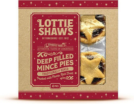 Lottie Shaw's Box of 4 Mince Pies - 280g