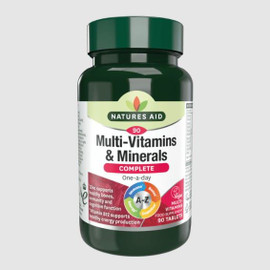 Natures Aid Multi Vitamins & Minerals Vegetarian Antioxidant - 90 Tablets