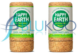 Happy Earth Natural Deodorant Crystal Stick Unscented - Pack of 2 (90g each)