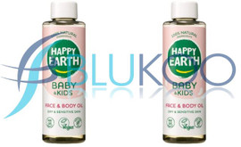 Happy Earth Face & Body Oil for Baby & Kids - Pack of 2 (150ml each)