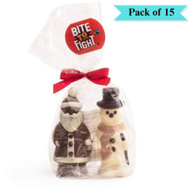 Oxfam Fair Trade Santa and Snowman - Pack of 15 (100g each)