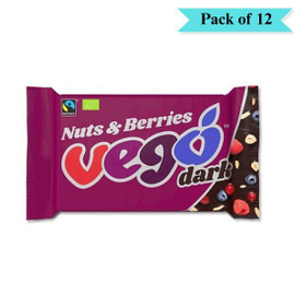 Vego Dark Nuts & Berries - Pack of 12 (85g each)