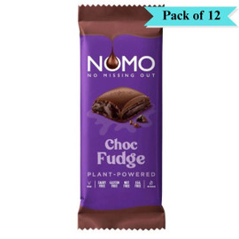 Nomo Free From Chocolate Fudge XL Block Bar - Pack of 12 (120g each)