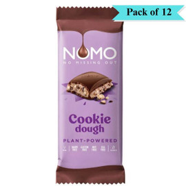 Nomo Free From Cookie Dough Chocolate Bar - Pack of 12 (120g each)