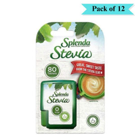 Splenda Stevia Tablets - Pack of 12 (80 Tablets each)