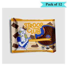 Stroop Club Plant Based Chocolate Caramel Stroopwafel - Pack of 12 (65g each)