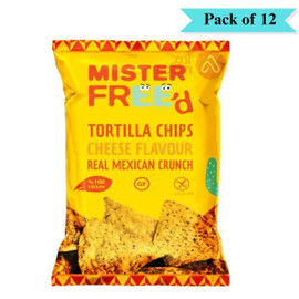 Tortilla Chips Vegan Cheese - Pack of 12 (135g each)