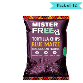 Tortilla Chips Blue Corn - Pack of 12 (135g each)