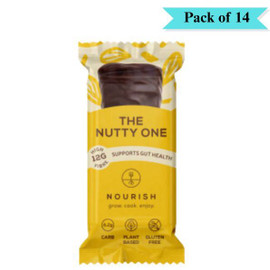 The Nutty One Chocolate Coconut Brownie Bar - Pack of 14 (50g each)