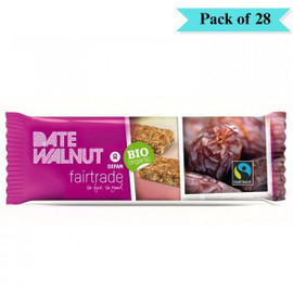 Organic Date-Walnut Bar - Pack of 28 (40g each)