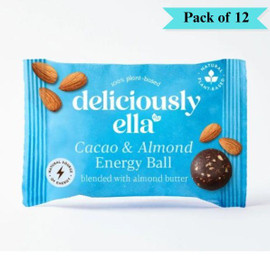 Deliciously Ella Cacao and Almond Energy Ball - Pack of 12 (40g each)