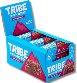 Tribe Protein + Focus Flapjack Choc Brownie - Pack of 12 (60g each)