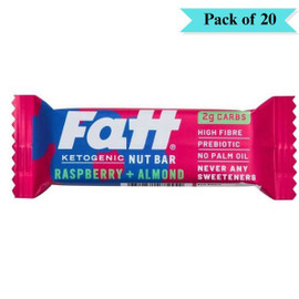 Fattbar Raspberry & Almond - Pack of 20 (30g each)