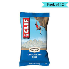 Clif Bar Chocolate Chip - Pack of 12 (68g each)
