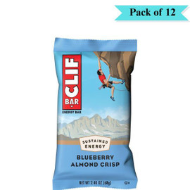 Clif Bar Blueberry Almond Crisp - Pack of 12 (68g each)