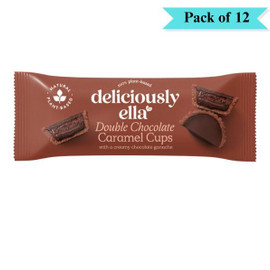Deliciously Ella Double Chocolate Caramel Cup - Pack of 12 (36g each)