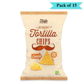 Trafo Organic Tortilla Chips Nacho - Pack of 15 (75g each)