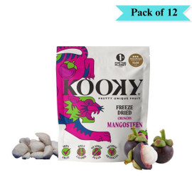Kooky Freeze Dried Mangosteen Crispy - Pack of 12 (12g each)