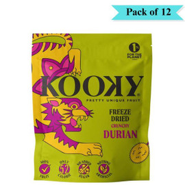 Kooky Freeze Dried Durian Crispy - Pack of 12 (12g each)