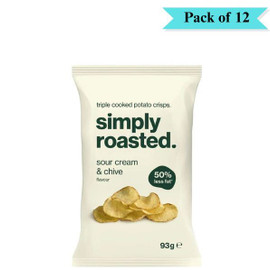 Sour Cream & Chive Crisps - Pack of 12 (93g each)