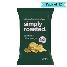Sea Salt & Cider Vinegar Crisps - Pack of 12 (93g each)