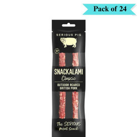 Serious Pig Snackalami Classic - Pack of 24 (30g each)