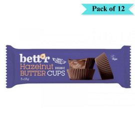 Nut Butter Cups with Hazelnut - Pack of 12 (39g each)