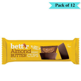 Nut Butter Cups with Almond - Pack of 12 (39g each)