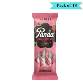 Panda Raspberry Liquorice 4 Bar Pack - Pack of 18 (4x32g each)